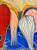 LES BELLES I | Oil And Acrylic Painting in Paintings by THEODOSIA MARCHANT. Item made of canvas with synthetic
