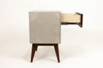 The Straight Tall Dwarf | Nightstand in Storage by Curly Woods. Item made of oak wood with concrete works with industrial style