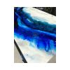 'RIVER' - Luxury Epoxy Resin Abstract Artwork | Oil And Acrylic Painting in Paintings by Christina Twomey Art + Design. Item made of synthetic