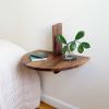 Floating Pillar Nightstand in Walnut | Storage by Companion Works. Item composed of walnut compatible with boho and minimalism style