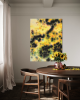 Lemon Wool - Limited Edition Yellow Abstract Giclée Art | Prints in Paintings by ZYŪMIN. Item made of wood with canvas works with mid century modern & contemporary style