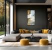 The Unwritten Path | Mixed Media by Wei Xue/April Xue. Item made of canvas works with minimalism & mid century modern style