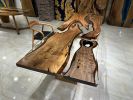 Custom clear epoxy resin table, coffee table | Dining Table in Tables by Gül Natural Furniture. Item composed of wood in boho or industrial style