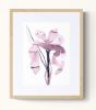 Iris No. 200 : Original Ink Painting | Watercolor Painting in Paintings by Elizabeth Beckerlily bouquet. Item composed of paper in boho or minimalism style