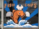 Golden | Murals by Art By David Anthony | Golden Fish & Chips in Cambridge. Item composed of synthetic