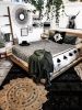 Black Kilim Wool Throw Pillow Cover – Handwoven Neutral Boho | Cushion in Pillows by Mumo Toronto. Item made of cotton compatible with boho and country & farmhouse style
