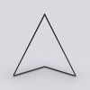 Delta Stand Black | Clock in Decorative Objects by LAWA DESIGN. Item made of steel compatible with minimalism and contemporary style