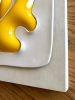 yellow glass and ceramic wall sculpture | Sculptures by Kelly Witmer