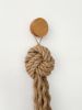 KNOT 006 | Rope Sculpture Wall Hanging | Wall Sculpture in Wall Hangings by Ana Salazar Atelier. Item composed of oak wood and fiber in country & farmhouse or japandi style