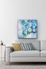 Silver Lace 🔴 | Oil And Acrylic Painting in Paintings by Darlene Watson Abstract Artist. Item composed of canvas and synthetic