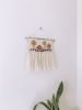 Handmade Woven Wall Hanging Decor - Mushroom Embroidery | Macrame Wall Hanging in Wall Hangings by Hippie & Fringe. Item made of fiber