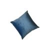Ocean Blue Velvet Handprinted Pillow Case | Pillows by Britny Lizet. Item made of fabric works with boho & minimalism style
