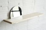 Floating Mirror Hardwood Shelf - Small | Ledge in Storage by THE IRON ROOTS DESIGNS. Item composed of maple wood and glass in minimalism style