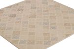 Vintage Zeki Müren Rug in Beige with Geometric Patterns | Area Rug in Rugs by Rug and Kilim
