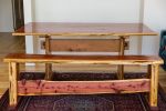 Red Cedar Trestle table | Dining Table in Tables by Gill CC Woodworks. Item made of wood