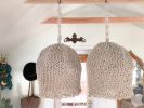 Boho Pendant Lights - Bespoke Lamp Shade | Pendants by Sand+Suede | Playa Mesa in Costa Mesa. Item composed of cotton
