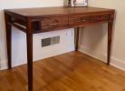 Nova Writing Desk | Tables by Briteside Woodworks. Item made of oak wood works with boho & mid century modern style