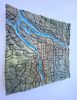 Urban Tablet: Portland Oregon (ceramic tile tablet) | Sculptures by Gregor Turk. Item composed of ceramic compatible with boho and contemporary style