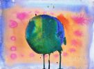 Earth Day 2024 - Original Watercolor | Watercolor Painting in Paintings by Rita Winkler - My Art, My Shop -by Rita ... Where Every Stroke Speaks of Joy and Inclusion. Item made of paper works with contemporary & modern style