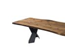 Live Edge Dining Table | Tables by Tinella Collection. Item composed of walnut & steel compatible with contemporary and art deco style