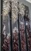 "Converge"- 5 panel glass wall cane sculpture | Glasswork in Wall Treatments by Shayna Leib. Item made of glass works with contemporary & eclectic & maximalism style