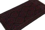 Rug & Kilim’s Baluch Runner Rug with Black, Burgundy | Area Rug in Rugs by Rug and Kilim