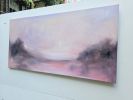 Under the curving sky - Warm earthy abstract landscape | Oil And Acrylic Painting in Paintings by Jennifer Baker Fine Art. Item made of linen works with contemporary style
