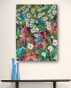 Original Floral Painting WHERE BUTTERFLIES BLOOM | Oil And Acrylic Painting in Paintings by Marinela Puscasu. Item composed of canvas