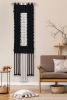 Figure II B&W - Modern Geometric Fiber Art | Macrame Wall Hanging in Wall Hangings by Zora Studio. Item composed of cotton in minimalism or contemporary style