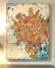 For the Bees - sold, inquire about a similar work of art | Oil And Acrylic Painting in Paintings by L Rowland Contemporary Art. Item made of wood with synthetic