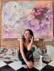 Yo soy luz divina, yo soy luz eterna | Oil And Acrylic Painting in Paintings by Elena Parau. Item composed of canvas in contemporary or country & farmhouse style