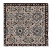 Rug & Kilim’s Caucasian Square Rug in Blue with Geometric | Area Rug in Rugs by Rug and Kilim