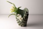 soft relief study vase 03 | Vases & Vessels by Ashley Perez. Item composed of ceramic compatible with contemporary and modern style