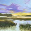 A Moment in Time - low country sunset painting on canvas | Oil And Acrylic Painting in Paintings by Filomena Booth Fine Art. Item composed of canvas in coastal style