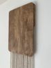 Narrow Space Wall Art | Sculptures by Lisa Haines. Item composed of wood and cotton in boho or mid century modern style