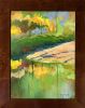 Sun Bank With Azaleas | Oil And Acrylic Painting in Paintings by Catherine Twomey. Item made of canvas compatible with contemporary and modern style