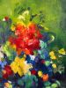 SOLD Wish you flowers nr 13 | Oil And Acrylic Painting in Paintings by Art by Geesien Postema. Item made of canvas compatible with mid century modern and contemporary style