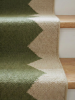 Handwoven Woolen Stair Runner Rug | Rugs by Evergreen Carpets. Item composed of wool compatible with boho and minimalism style