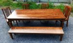 The Williamsburg Dining Table | Tables by The Strong Oaks Woodshop. Item composed of wood compatible with minimalism and mid century modern style