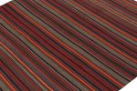 Vintage Persian Jajim Bidjar Kilim in Polychromatic Stripes | Area Rug in Rugs by Rug and Kilim