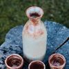 Shino Chai Gloss Set of Sake Bottle and 5 Cups | Bar Accessory in Drinkware by Hiraeth Ceramics. Item made of stoneware works with contemporary & modern style
