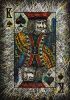 Hand painted "King of Spades" | Mixed Media by ArtForLoft. Item composed of paper in mid century modern or eclectic & maximalism style