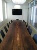 Custom Live-Edge Walnut Conference Table | Tables by Jason Lees Design. Item made of walnut