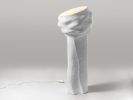 PEONY Floor Lamp — Sculptural Concrete Floor Light | Lamps by Donatas Žukauskas. Item made of cement with paper works with minimalism & contemporary style