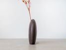 Kva Modern Wooden Vase Mini - Koyu Kayın | Vases & Vessels by Foia. Item composed of wood compatible with boho and contemporary style