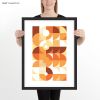 Monochromatic Machine in Orange Art Print | Prints by Michael Grace & Co.. Item composed of paper