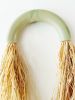 Ceramic Arch With Raffia  | Mint | S | Ornament in Decorative Objects by Dörte Bundt. Item made of ceramic compatible with boho and mid century modern style