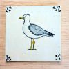 Dutch inspired tile _ Birds (decorative tile) | Tiles by Alzuleycha. Item composed of ceramic in scandinavian style