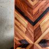 Reclaimed Style Redwood Desk - Sunburst | Tables by Carved Coast. Item made of wood