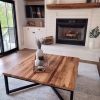 The Campbell Coffee Table | Tables by The Strong Oaks Woodshop. Item made of wood & metal compatible with boho and minimalism style